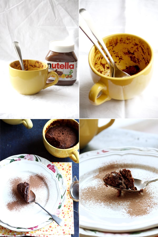 Nutella Mug Cake ready in 2 minutes!