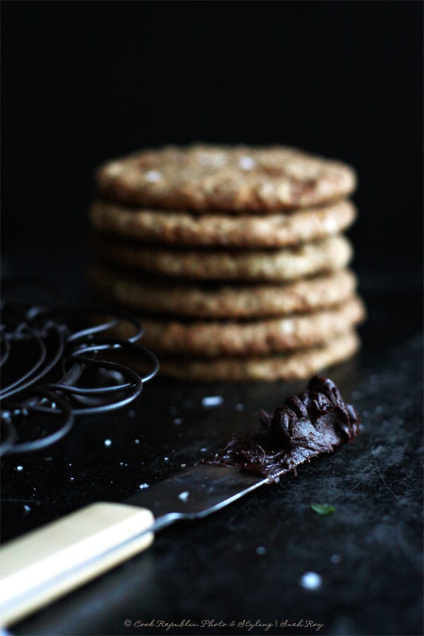 Salted Dark Chocolate Cookie Filling