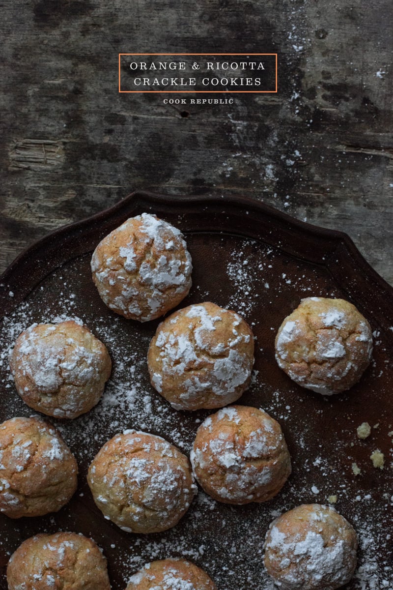 Orange Ricotta Crackle Cookies - Cook Republic