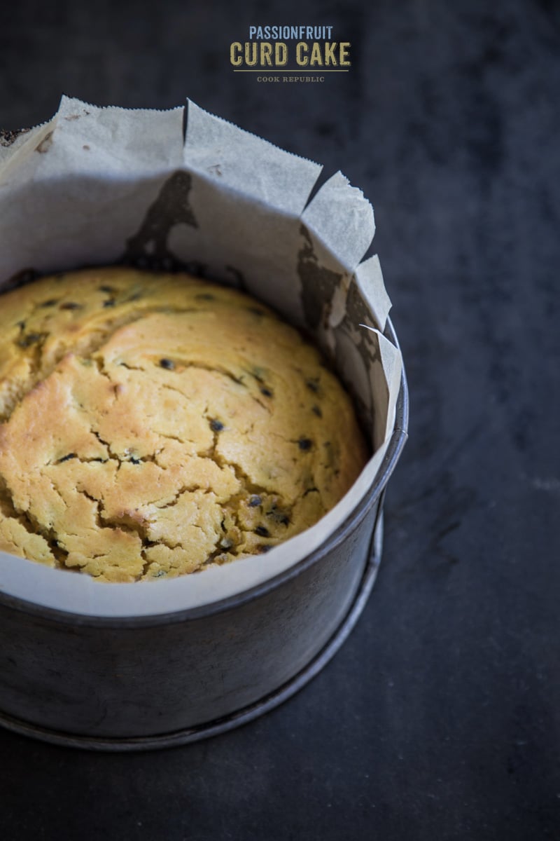 Passionfruit Curd Cake 