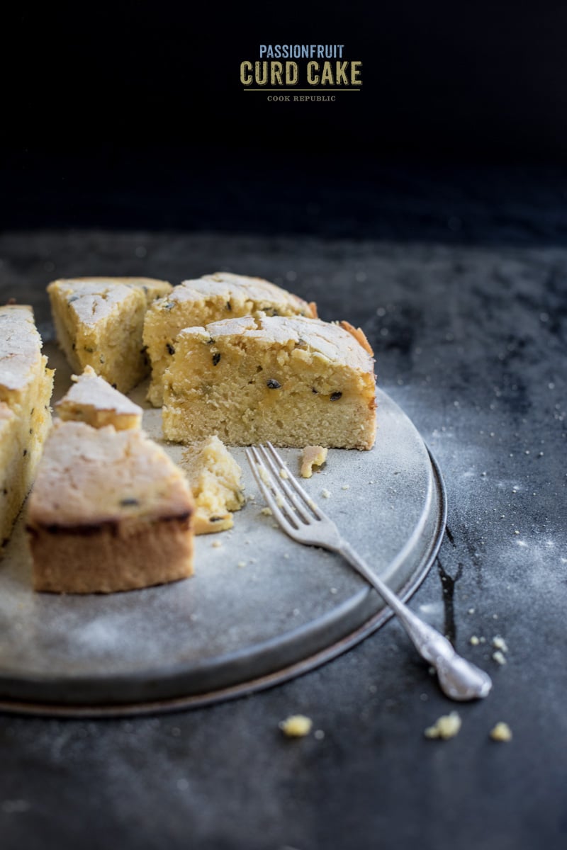 Passionfruit Curd Cake