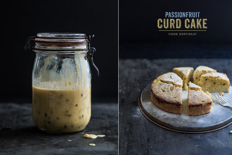 Passionfruit Curd Cake