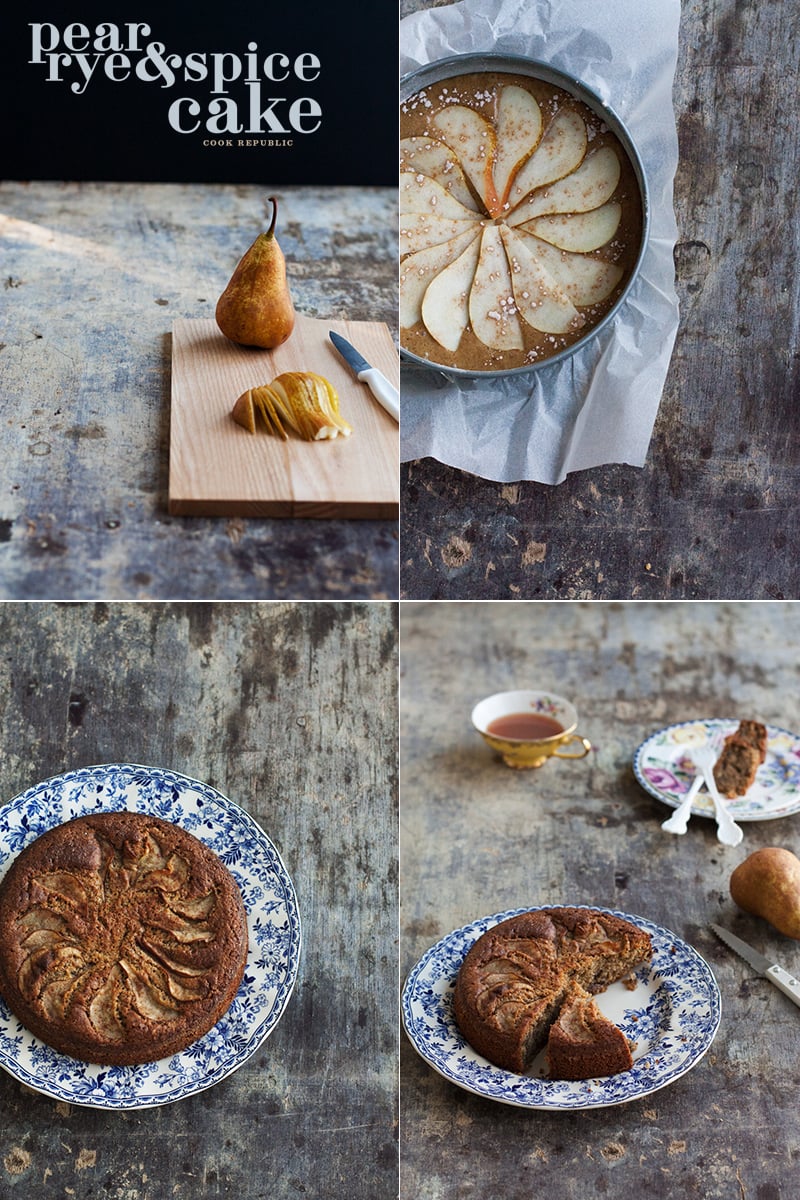 Pear Rye And Spice Cake - Cook Republic. Photo & Styling Sneh Roy