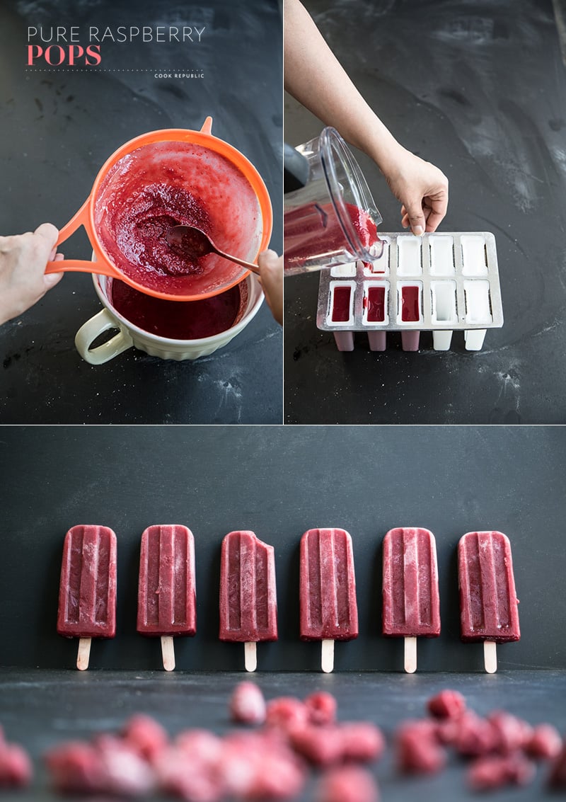Making Pure Raspberry Pops - Cook Republic