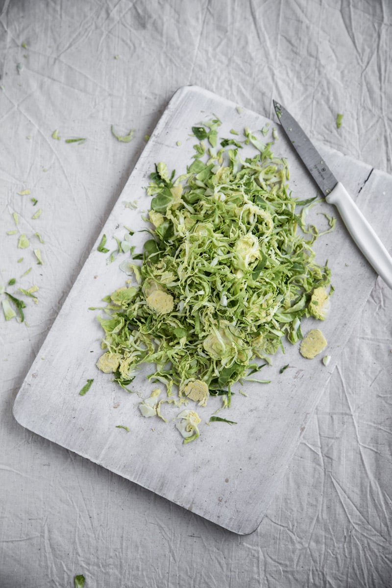 Shaved Brussels Sprouts - Sneh Roy, food photography and styling.