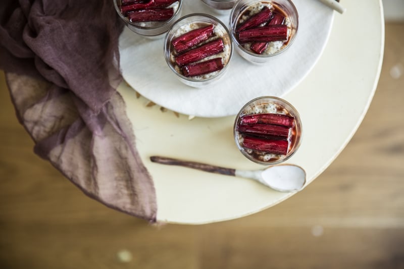 Roasted Rhubarb And Chia Parfait - Cook Republic