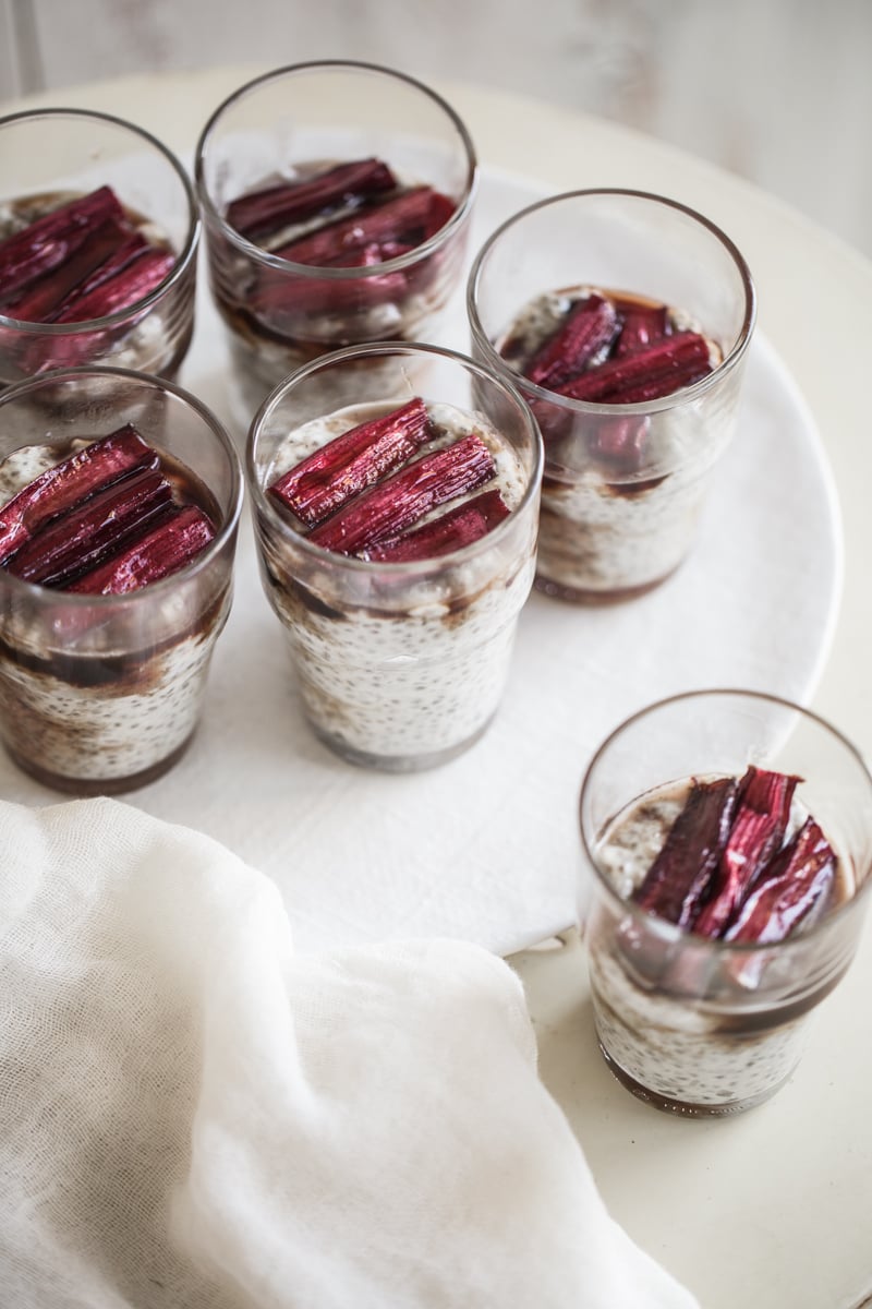 Roasted Rhubarb And Chia Parfait - Cook Republic
