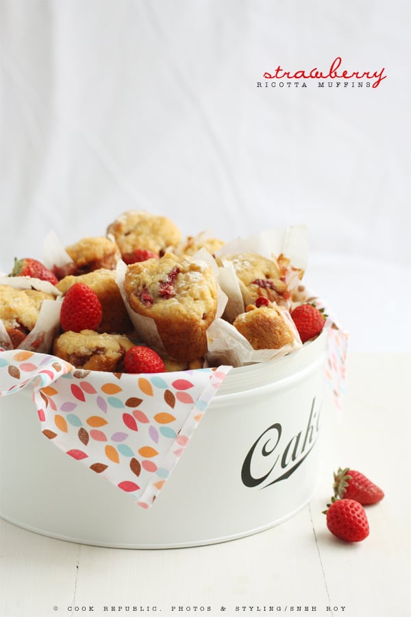 Strawberry Ricotta Muffins