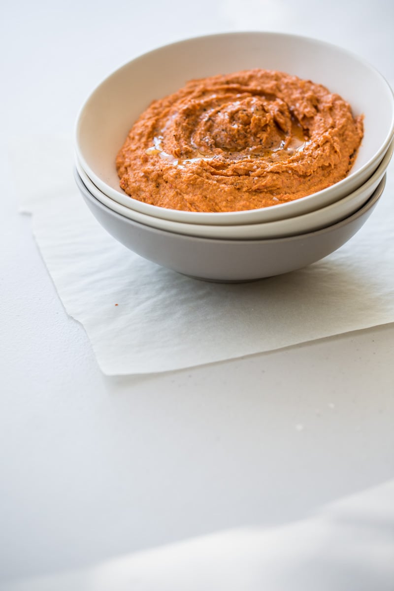 Roasted Red Capsicum Hummus - Cook Republic