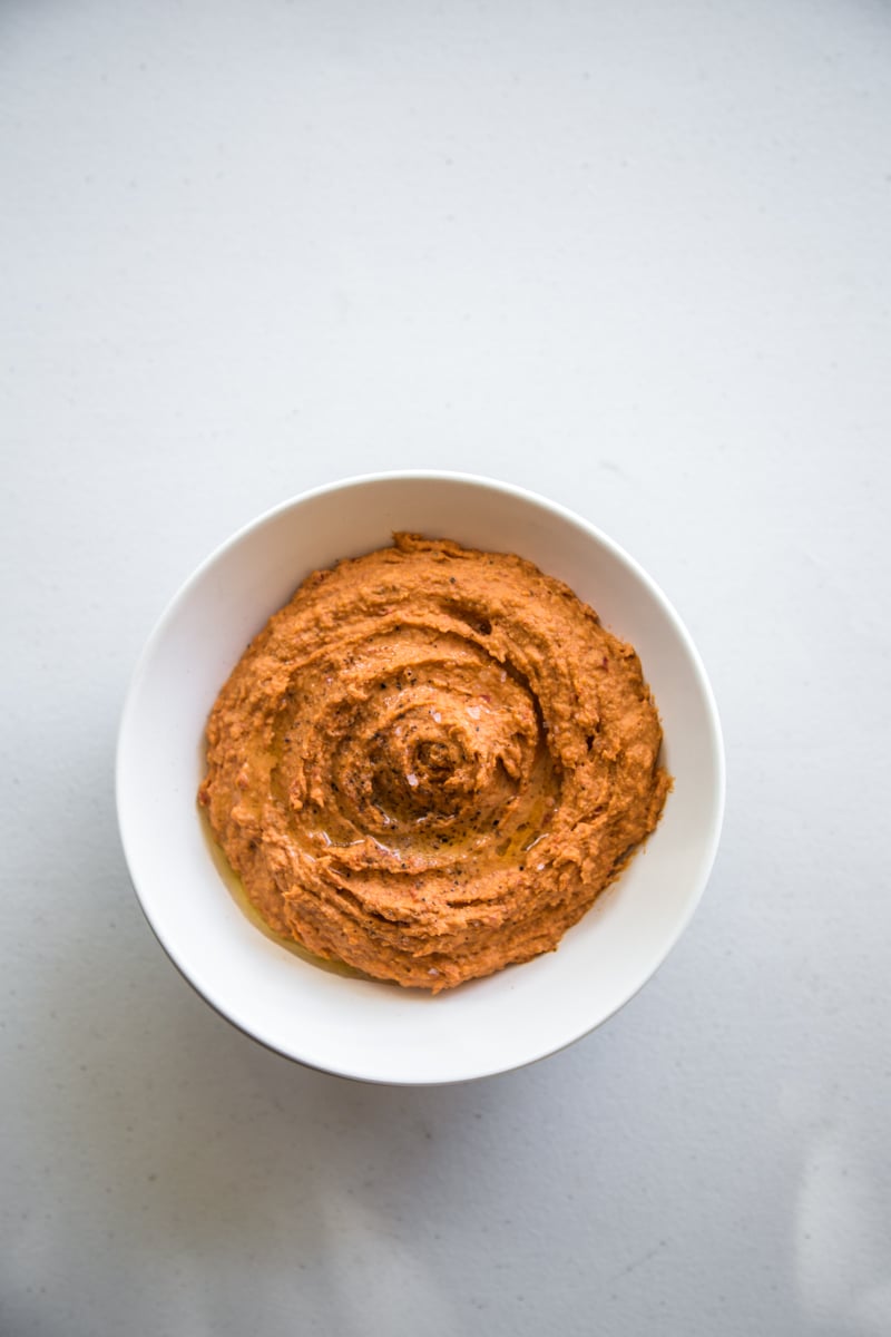 Roasted Red Capsicum Hummus - Cook Republic