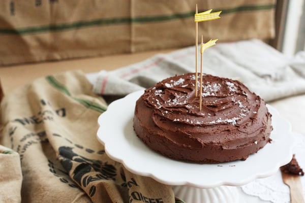 Salted Chocolate Fudge Banana Cake | Cook Republic