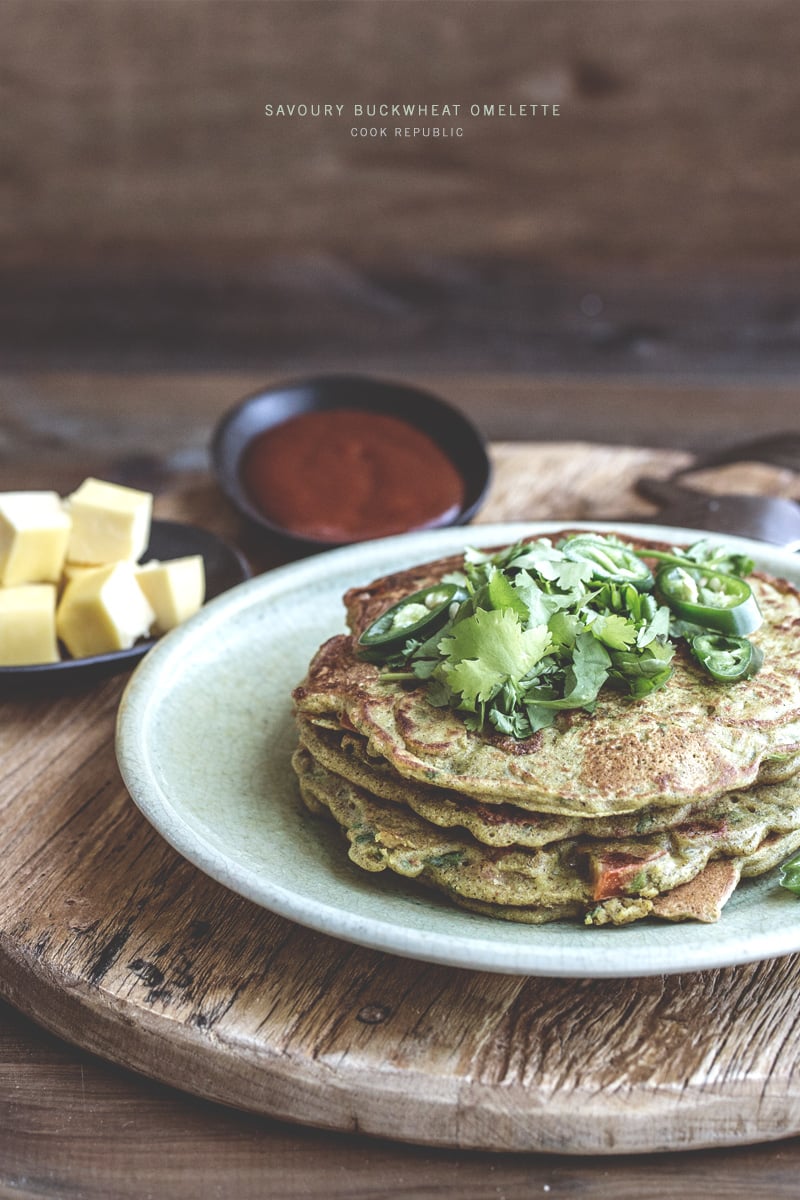 Savoury Buckwheat Omelette - Cook Republic