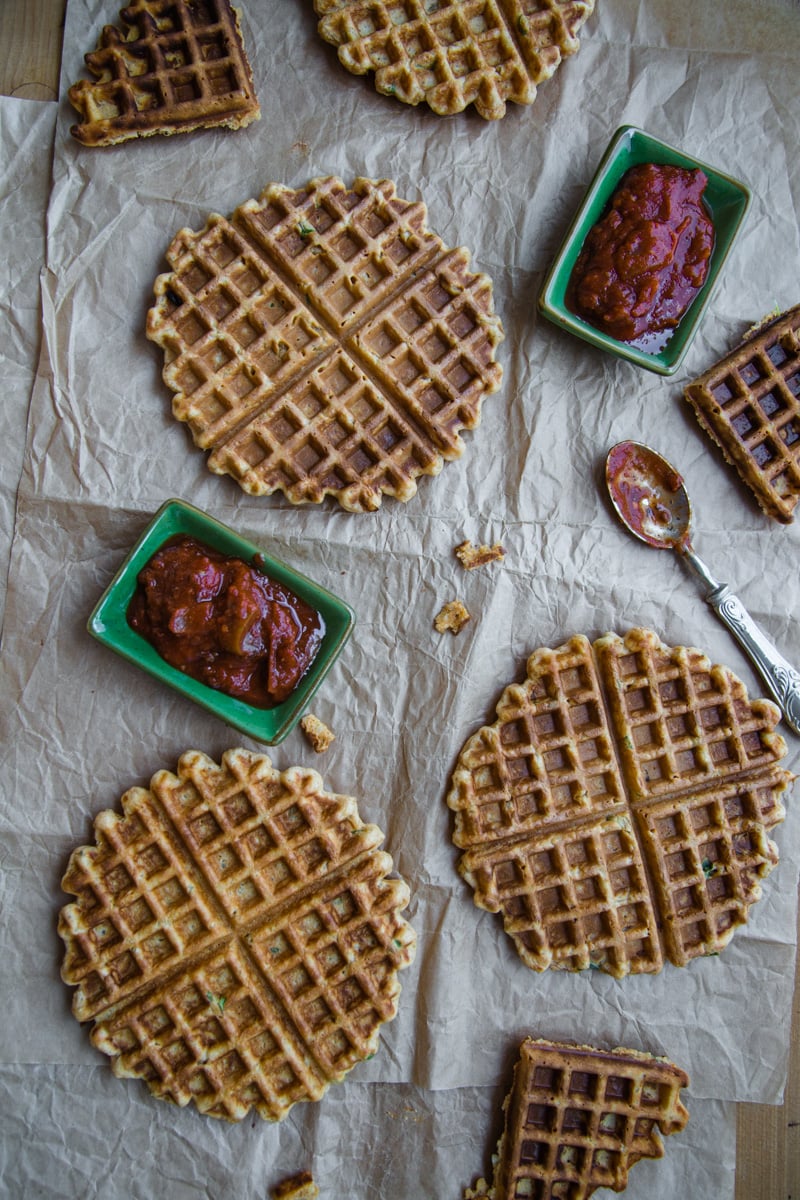 Savoury Quinoa Waffles - Cook Republic