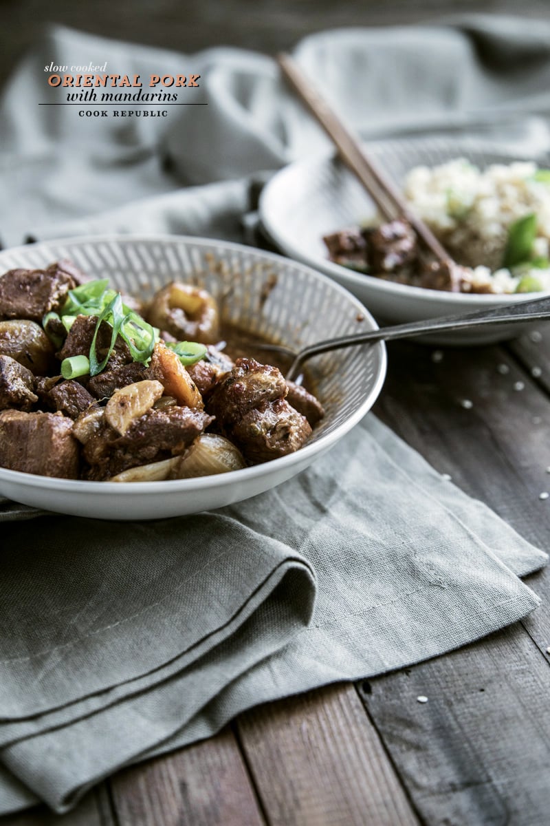 Slow Cooked Oriental Pork With Mandarins