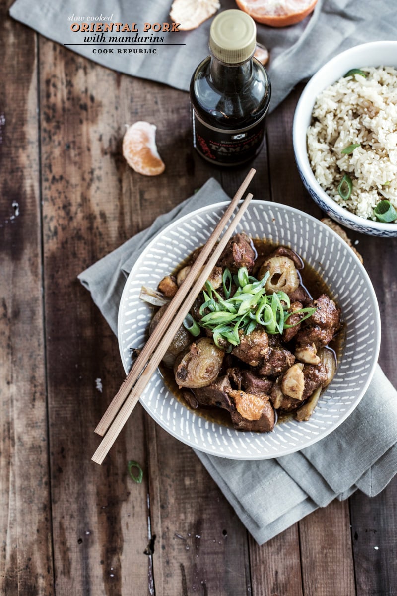 Slow Cooked Oriental Pork With Mandarins - Cook Republic