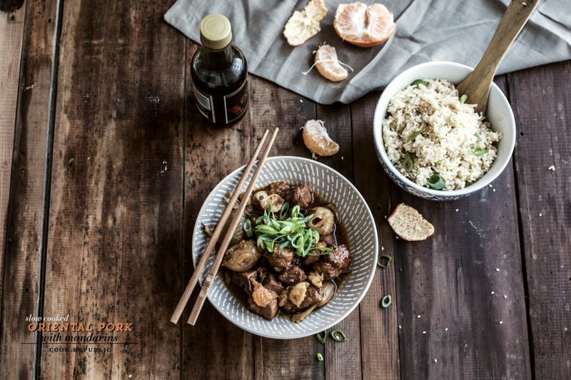 Slow Cooked Oriental Pork With Mandarins