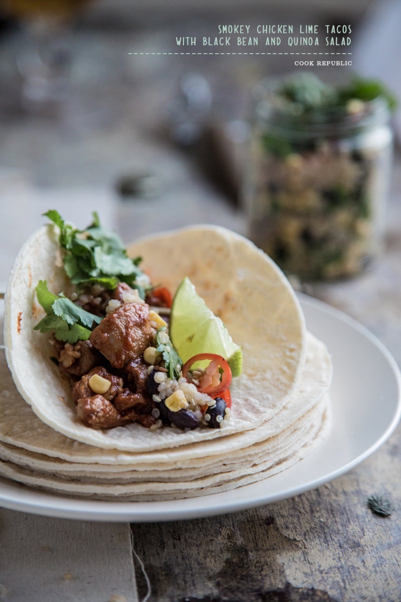 Smokey Chicken Lime Tacos - Sneh Roy, Photo