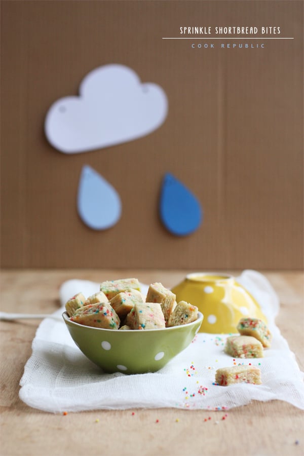 Sprinkle Shortbread Bites - Cook Republic