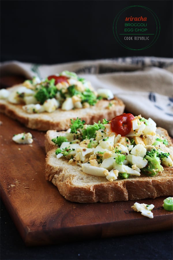 Sriracha Broccoli Egg Chop - Cook Republic