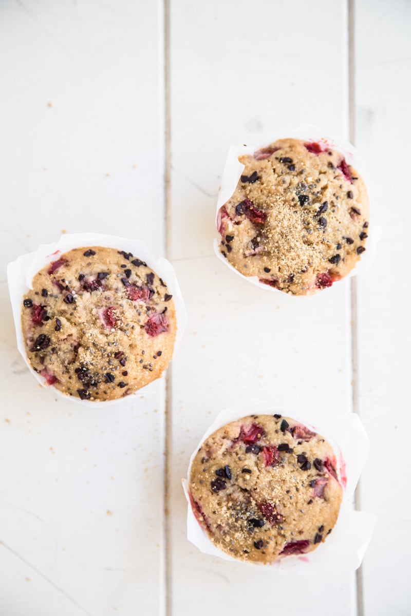 Strawberry Coconut Chia Seed Muffins - Cook Republic