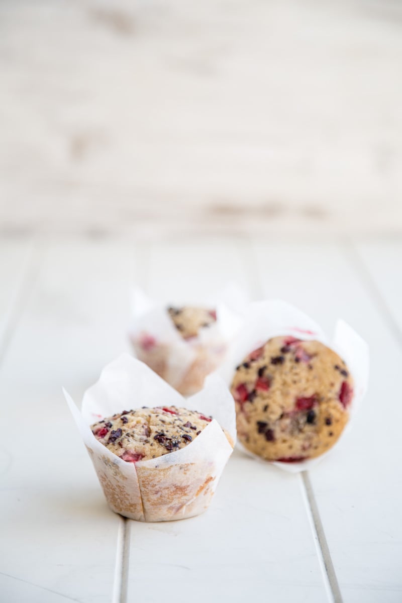 Strawberry Coconut Chia Seed Muffins - Cook Republic