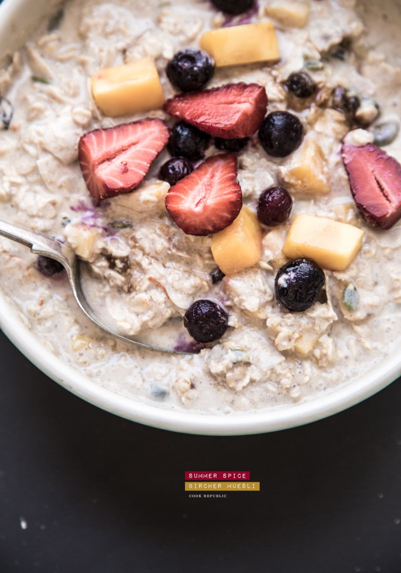 Coconut, Mango And Spice Bircher Muesli - Cook Republic