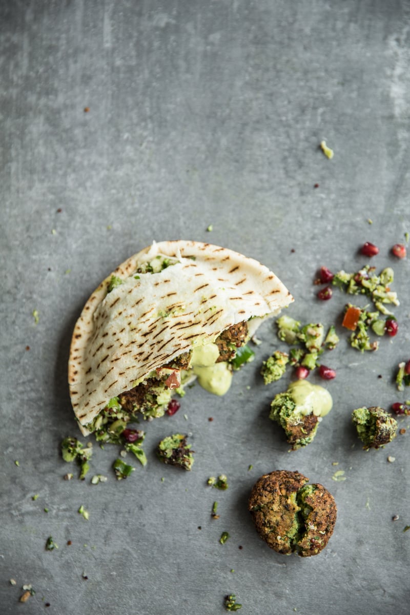 Super Green Falafel With Turmeric Tahini Sauce - Cook Republic