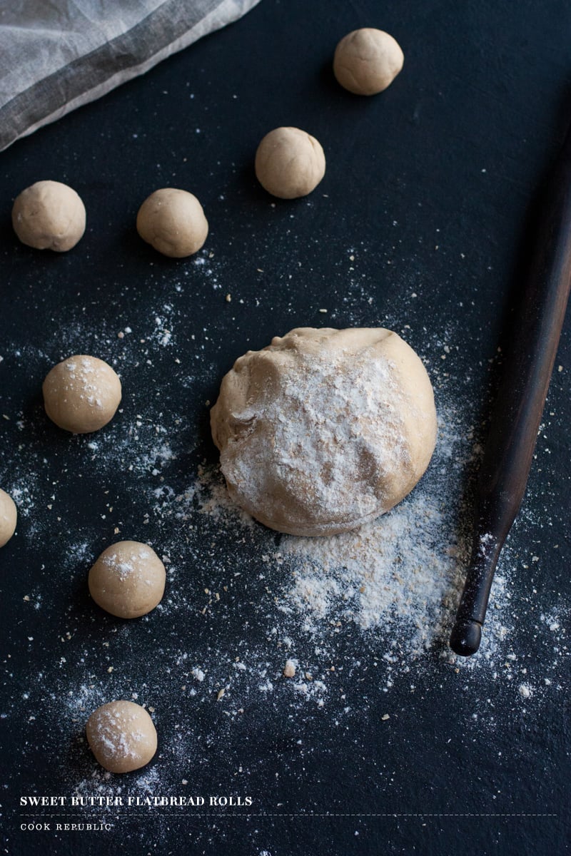 Sweet Butter Flatbread Rolls - Cook Republic