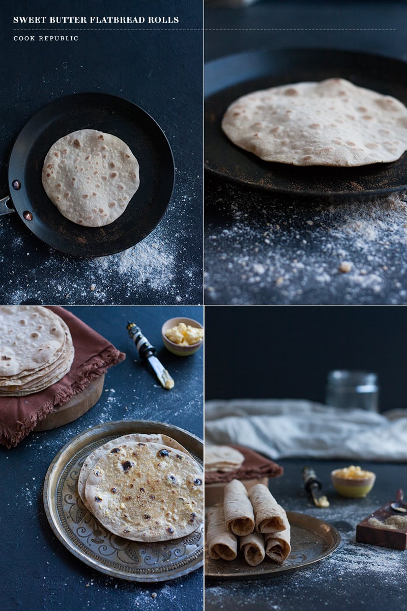 Making Sweet Butter Flatbread Rolls - Cook Republic