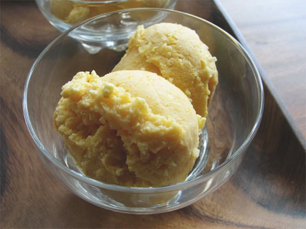 Sweetcorn ice cream