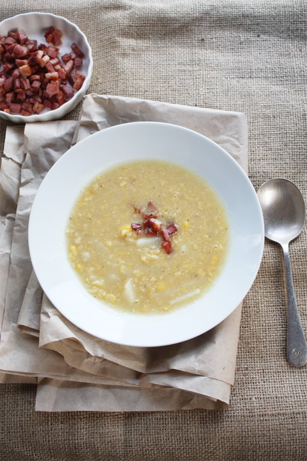 Brown, Rustic, Bacon & Chowder