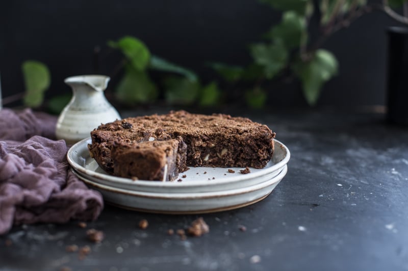 Trashy Chestnut Brownie Cake - Cook Republic