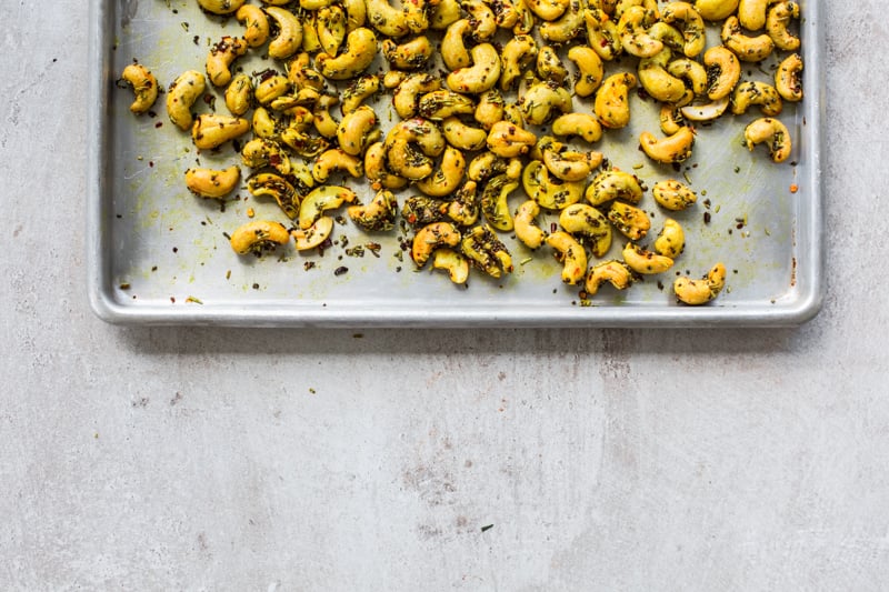 Turmeric Roasted Cashews With Chia - Cook Republic