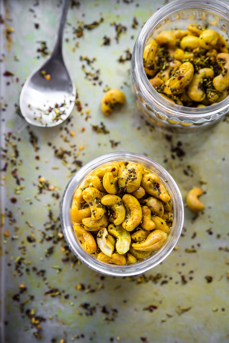 Turmeric Roasted Cashews With Chia - Cook Republic