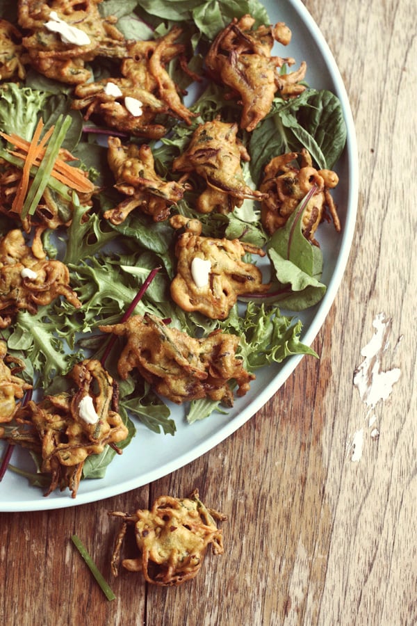 Vegetable Fritter Salad