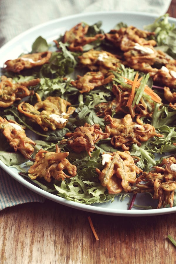 Vegetable Fritter Salad