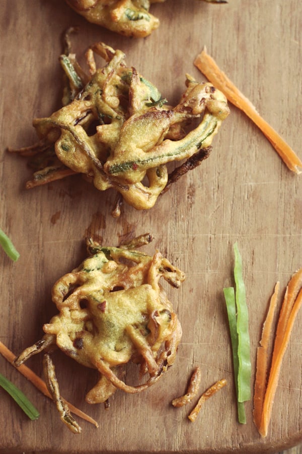 Vegetable Fritters - Crunchy & Spicy