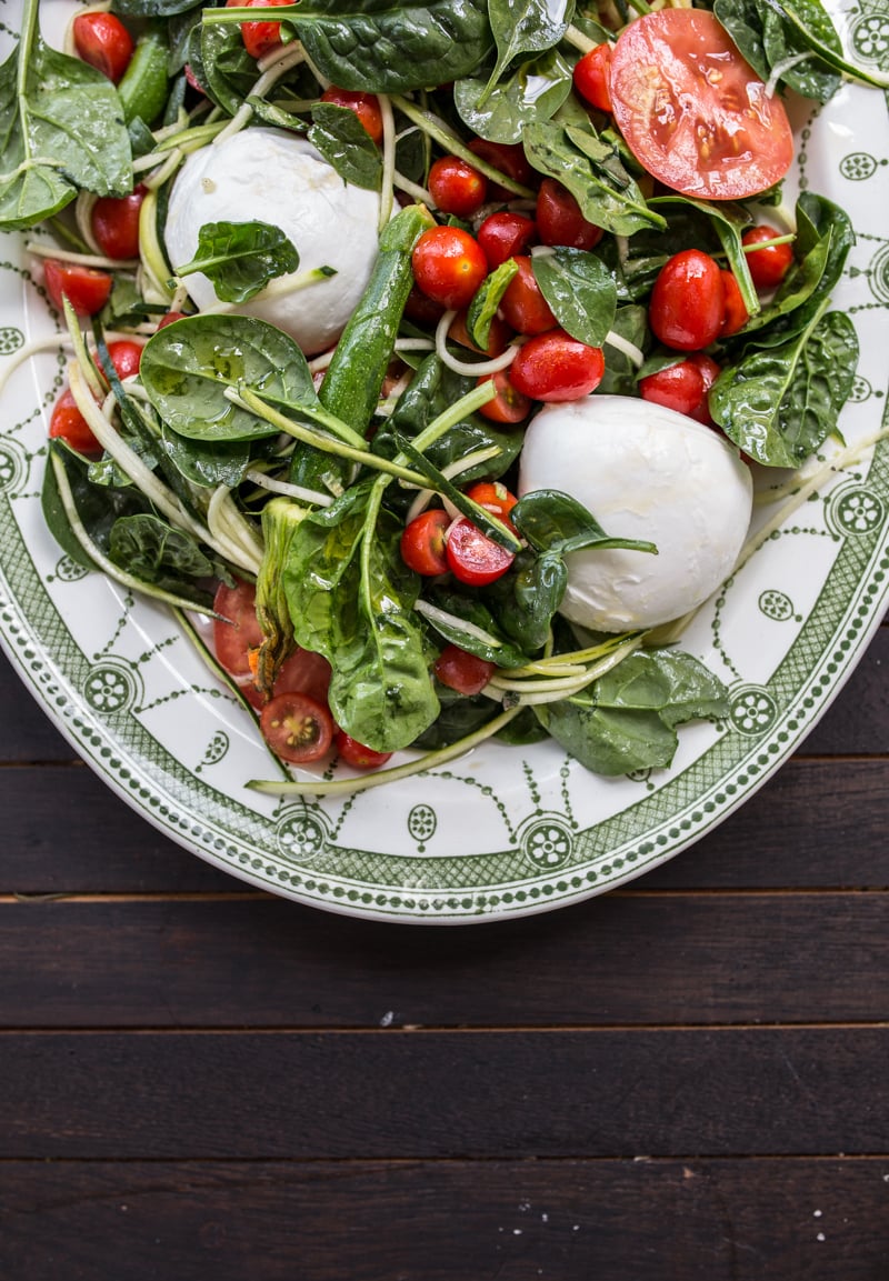 Late Summer Mozzarella And Zucchini Salad - Cook Republic