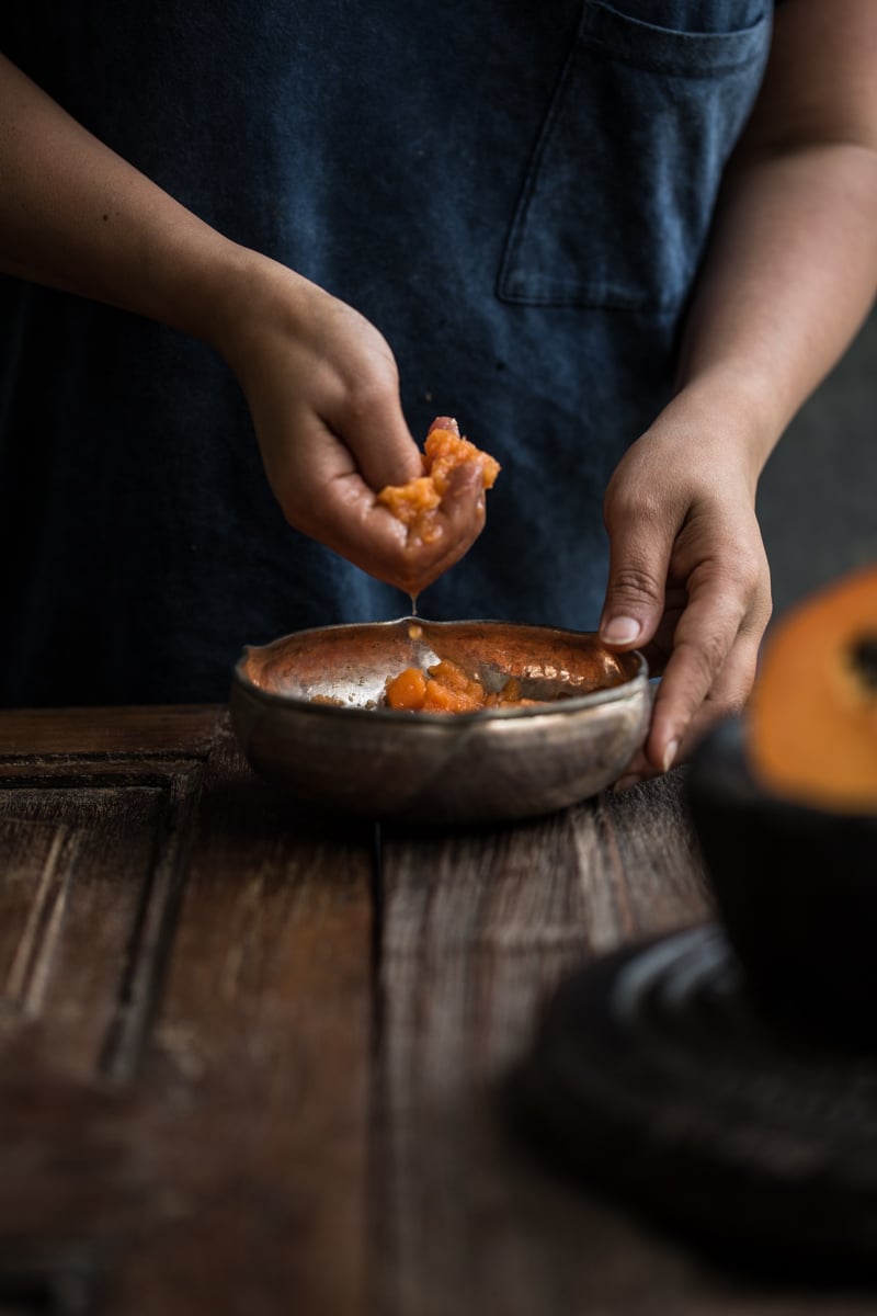 Papaya, Rosewater And Yoghurt Face Mask - Cook Republic