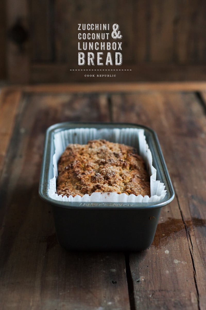 Zucchini Coconut Lunchbox Bread