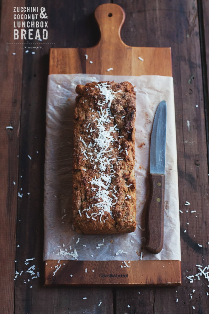 Healthy Zucchini Coconut Lunchbox Bread