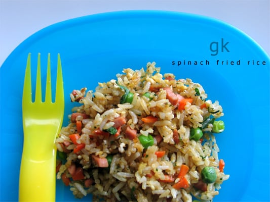 Spinach Fried Rice