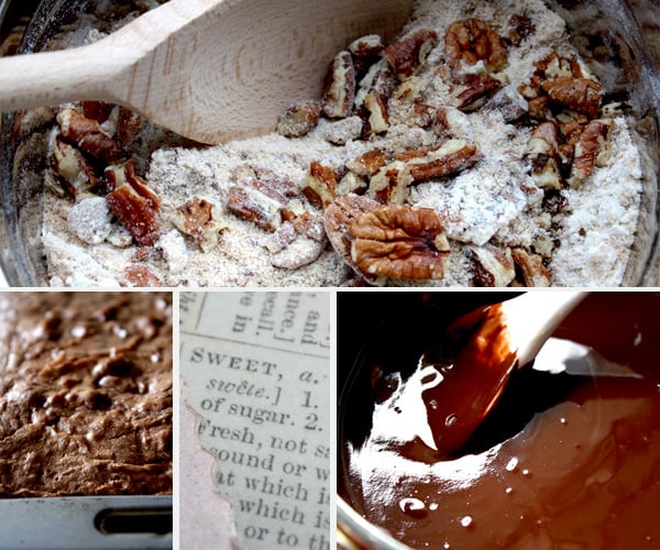 Chocolate And Toasted Pecan Brownie Process
