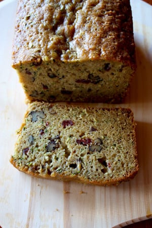 Loaf of Cranberry, Zucchini And Walnut Bread