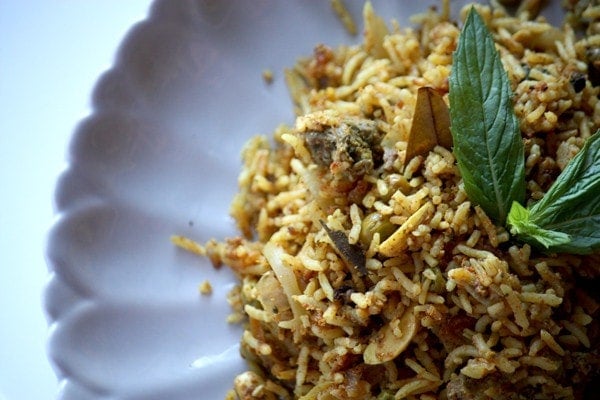 The Pilaf style rice dish is a hotpot of flavours and textures.