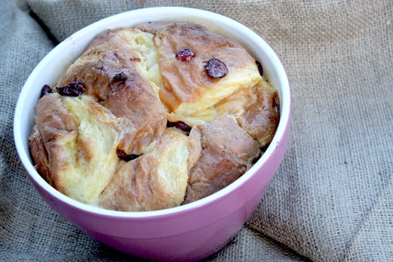 Croissant And Cranberry Pudding