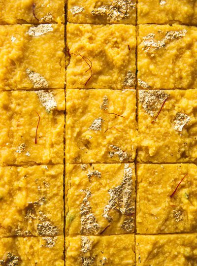 Microwave Mango Barfi (Indian Mango Fudge)