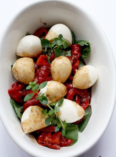Balsamic Bocconcini Basil Salad