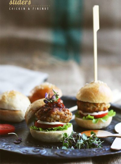 Chicken And Pinenut Sliders (Mini Burgers)