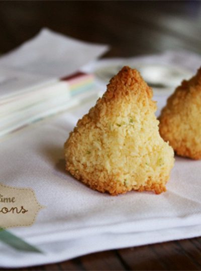 Coconut Lime And Liqueur Macaroons